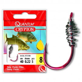 Quantum Fishing Anzuelo Montado Crypton Paste 0.20 mm 40CM 10 UNIDADES