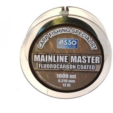 ASSO MAINLINE MASTER FLUOROCARBON COATED 1000M GREEN